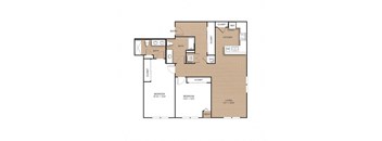 2 bed 2 bath 1,386 Sq. Ft. | B14 floor plan at Apex 41, Lombard