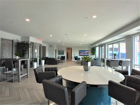 Television Lounge at The Residences of Wilmette, Wilmette, Illinois