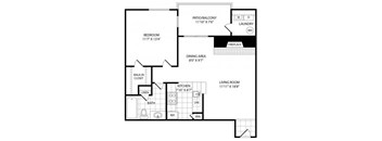 A black and white image of a floor plan for a house.