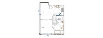 1 Bed/1 Bath c1