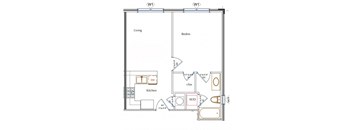 1 Bed/1 Bath c3