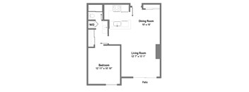 1 Bedroom - 1 Bath Large