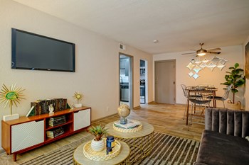 The Canvas - Living Room The Canvas - Spacious Living Room with Dining Nook