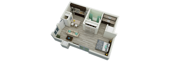 Single Studio Floorplan
