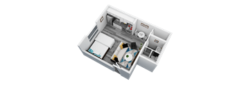 Studio 1 Floorplan