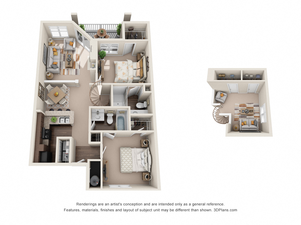 2 bedroom floor plan  the enclave at city center apartments