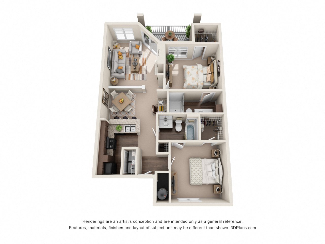 Britton Woods Apartments Walnut Floorplan Two Bedroom Spacious Layout