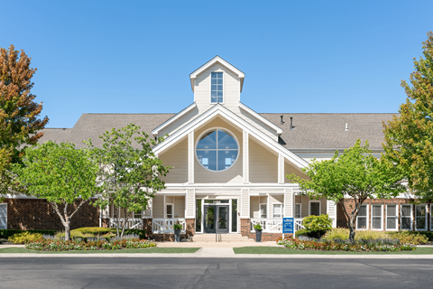 Newly renovated resident clubhouse at Britton Woods Apartments in Dublin, Ohio