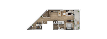 the bedroom floor plan of 2100 sq ft