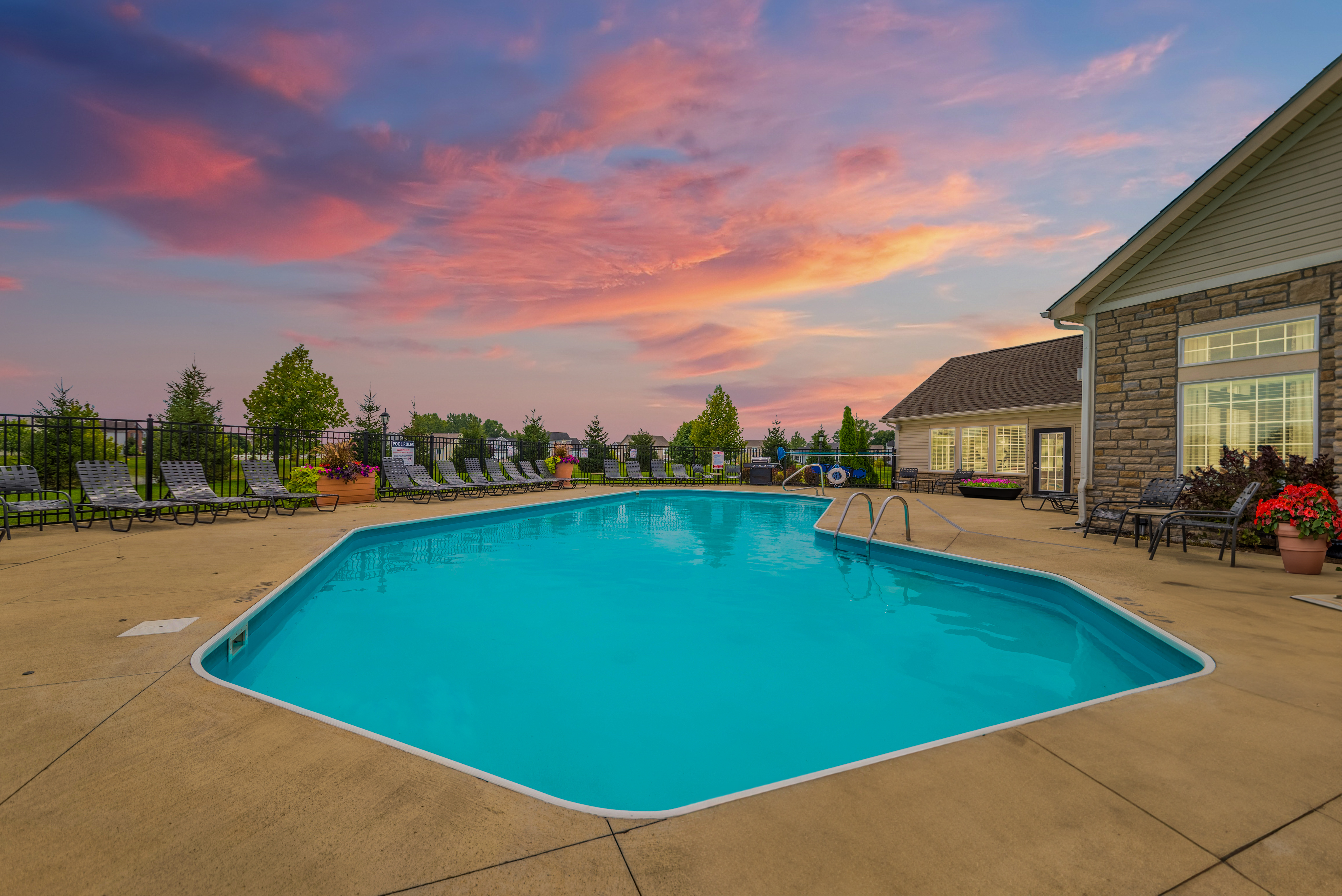 take a dip in the resort style pool at villas at houston levee west apartments