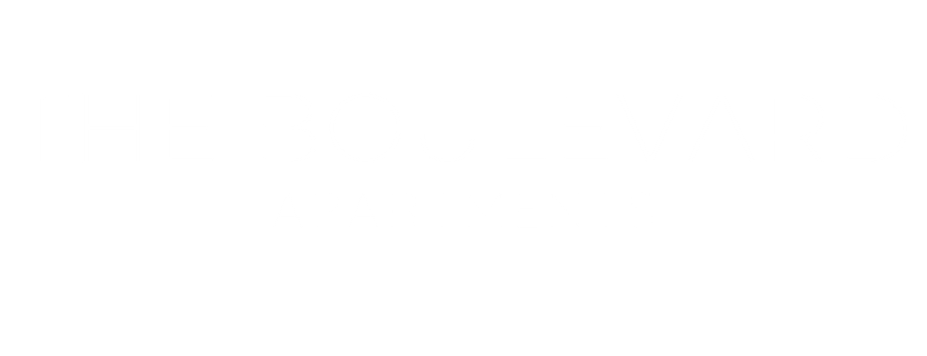 The image shows a logo for "The Boulevard Apartments".