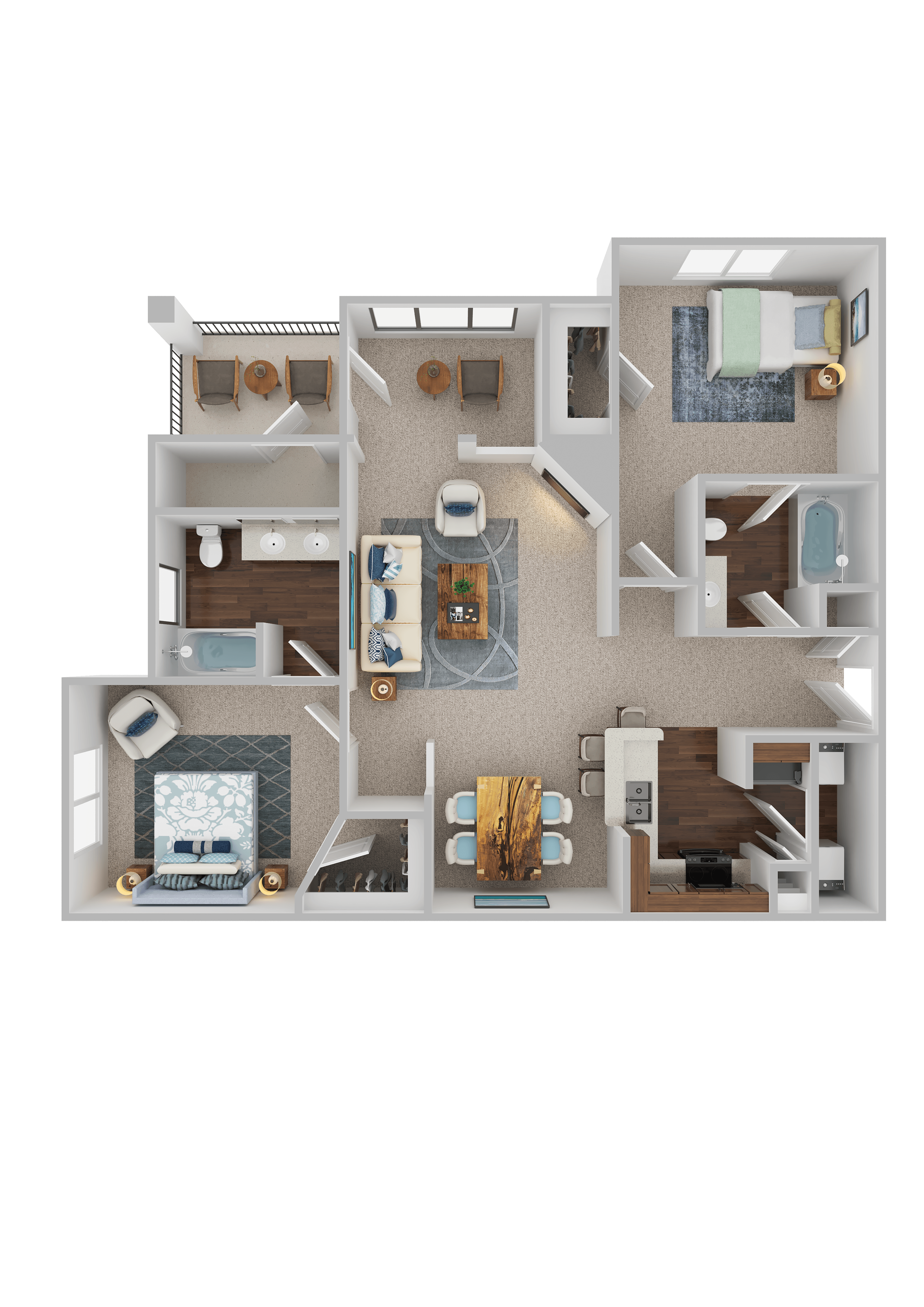 Trellises Apartments Madrid Floorplan
