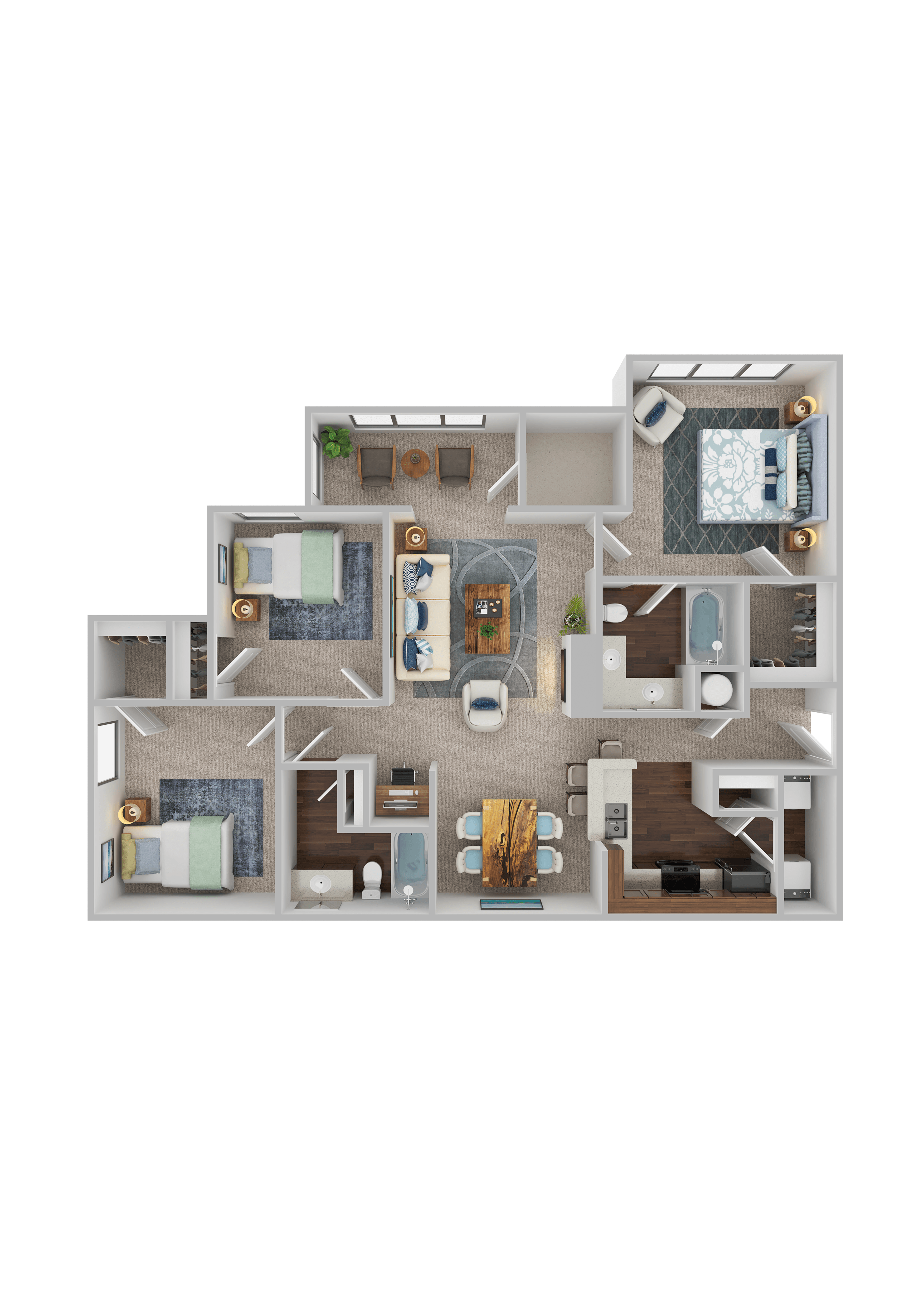 Trellises Apartments Rome Floorplan