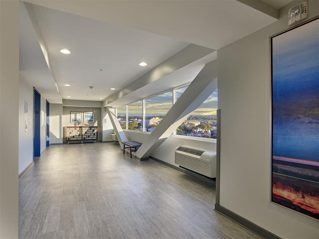 Hallways with view