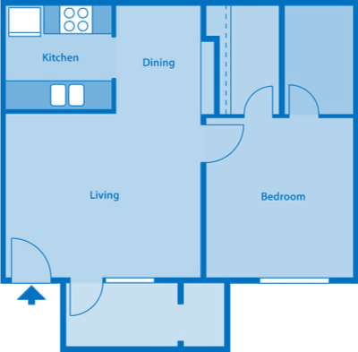 The Arboretum 1A Floor Plan Image depicting layout of home.