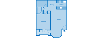 The Arboretum 1B Floor Plan Image depicting layout of home.
