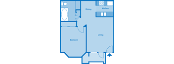 The Arboretum 1C Floor Plan Image depicting layout of home.