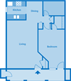 The Arboretum 1D Floor Plan Image depicting layout of home.