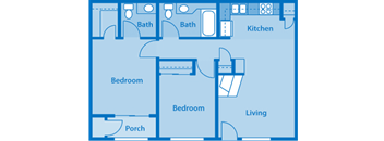 Villas at Montebella 2A Floor plan 2d image depicting floor play layout.