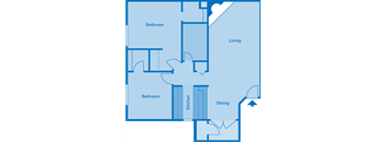 The Arboretum 2A Floor Plan Image depicting layout of home.