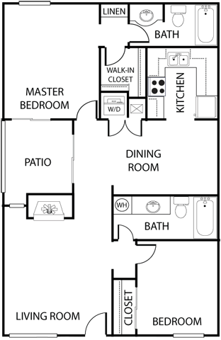 a floor plan of a house
