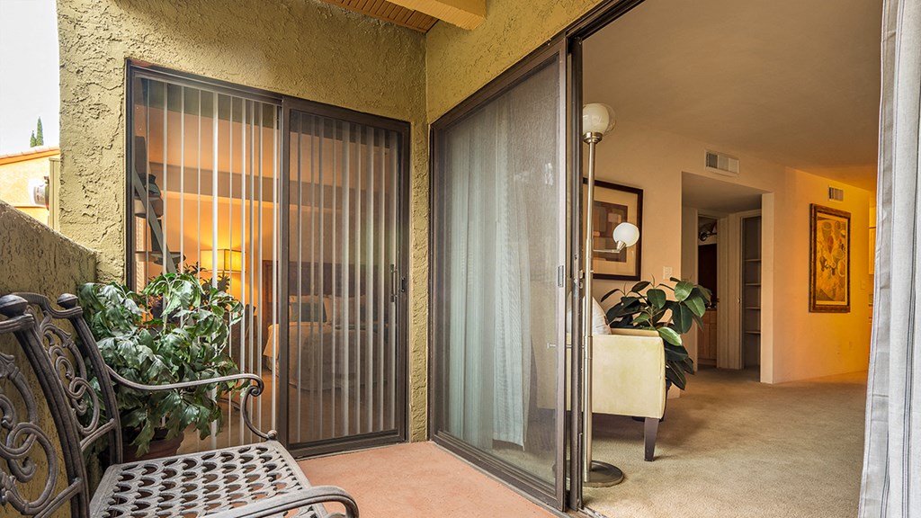 El Dorado Place fully enclosed balcony.