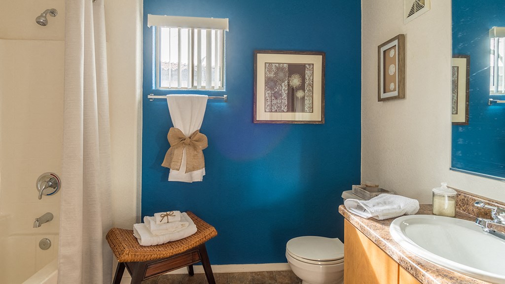 Desert Sands bathroom with small window.