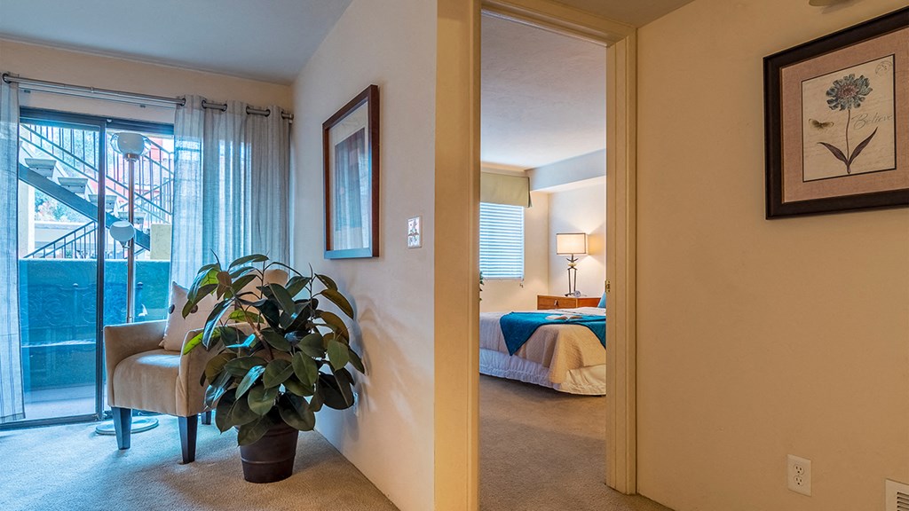 El Dorado Place bedroom view from living room.