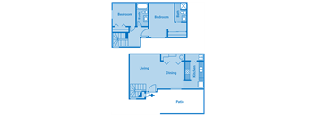 2B | Two Bedroom Townhome