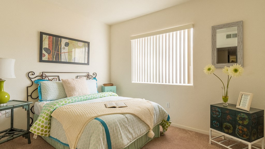 Desert Sands spacious and cozy bedroom.