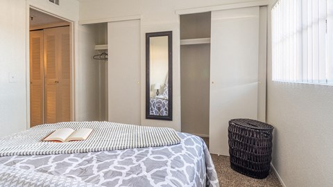 ncanto master bedroom with double closets