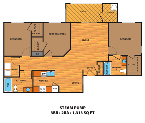 the third level floor plan of a house showcasing the bedrooms  bathroom and living room