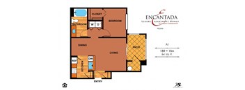 a floor plan of a bedroom floor plan with a bathroom and a living room