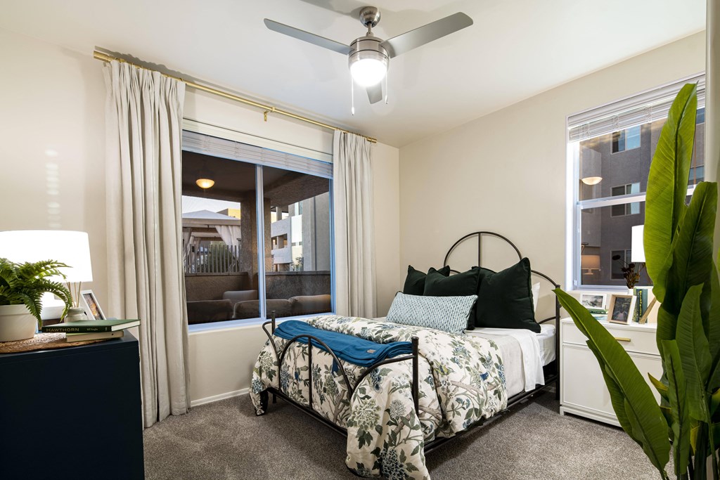 bedroom with a king sized bed