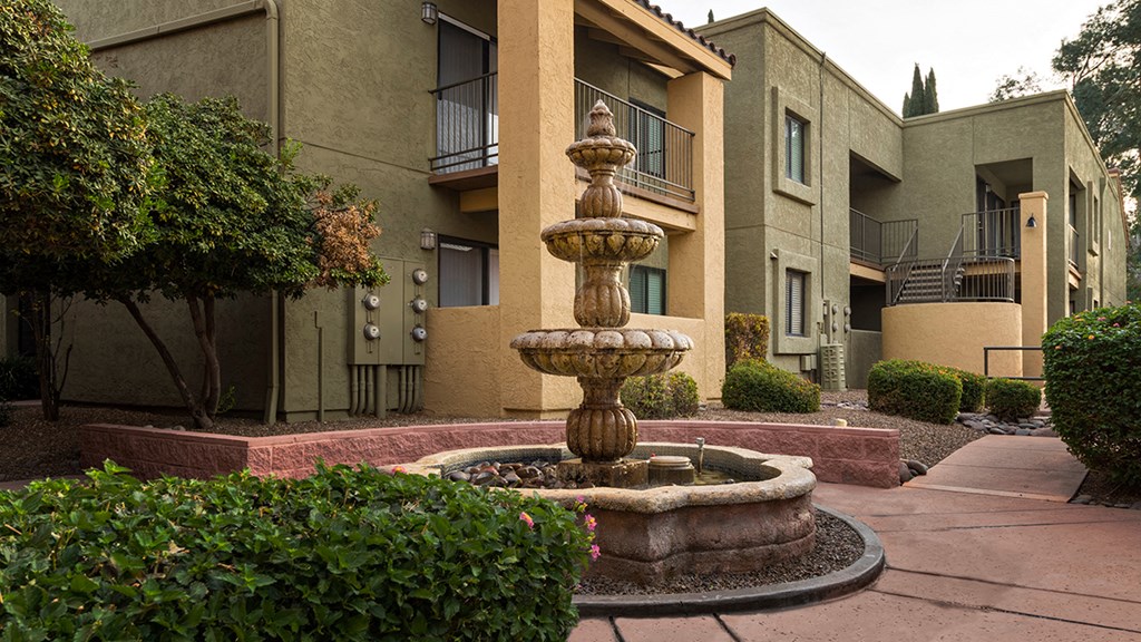 El Dorado Place courtyard fountains.