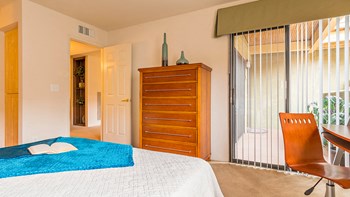 El Dorado Place bedroom with glass sliding doors.  - Photo Gallery 13