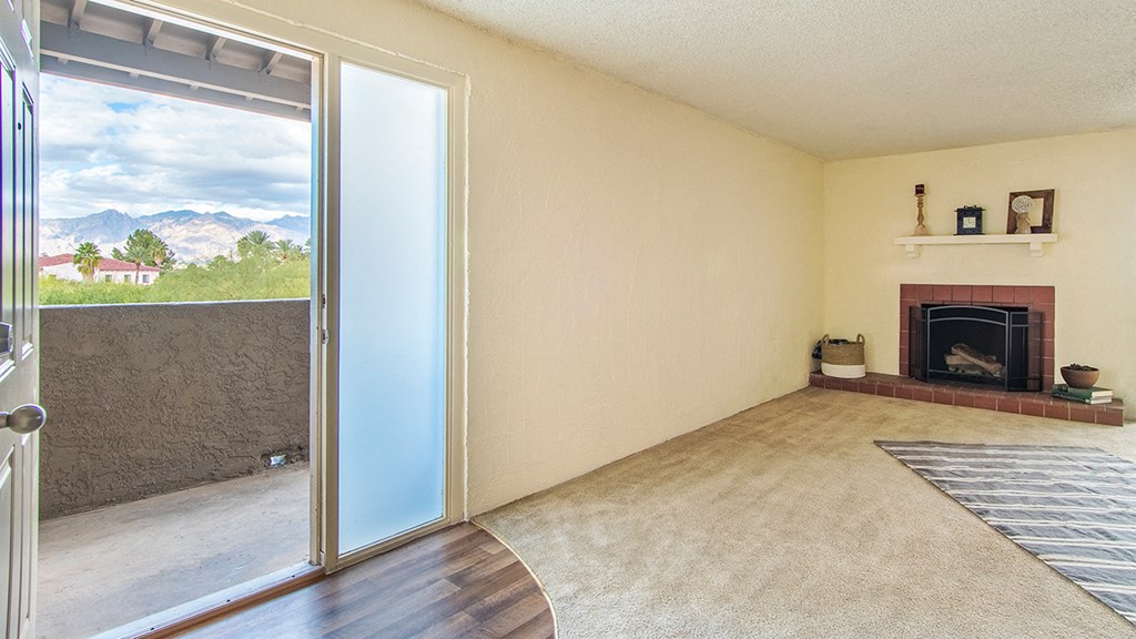 Cottonwood Creek with view from the back sliding door.