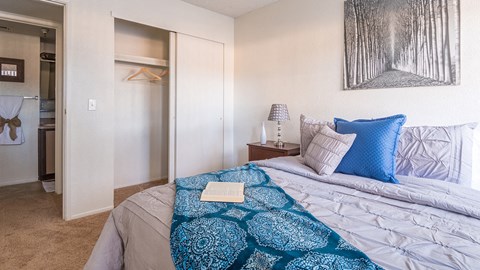 El Encanto bedroom with large closets that have plenty of space