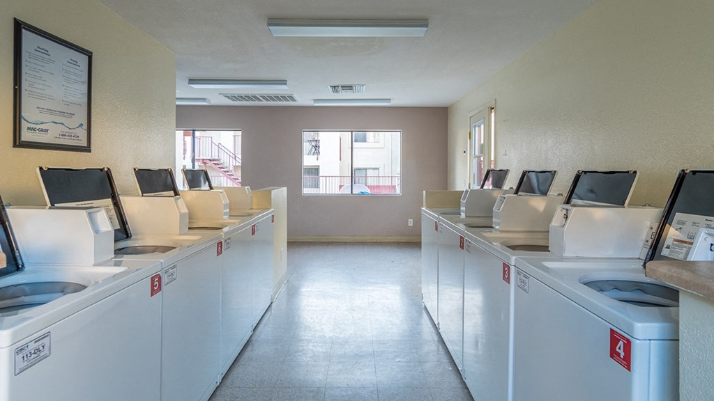 canyon creek laundry facility with washers and dryers