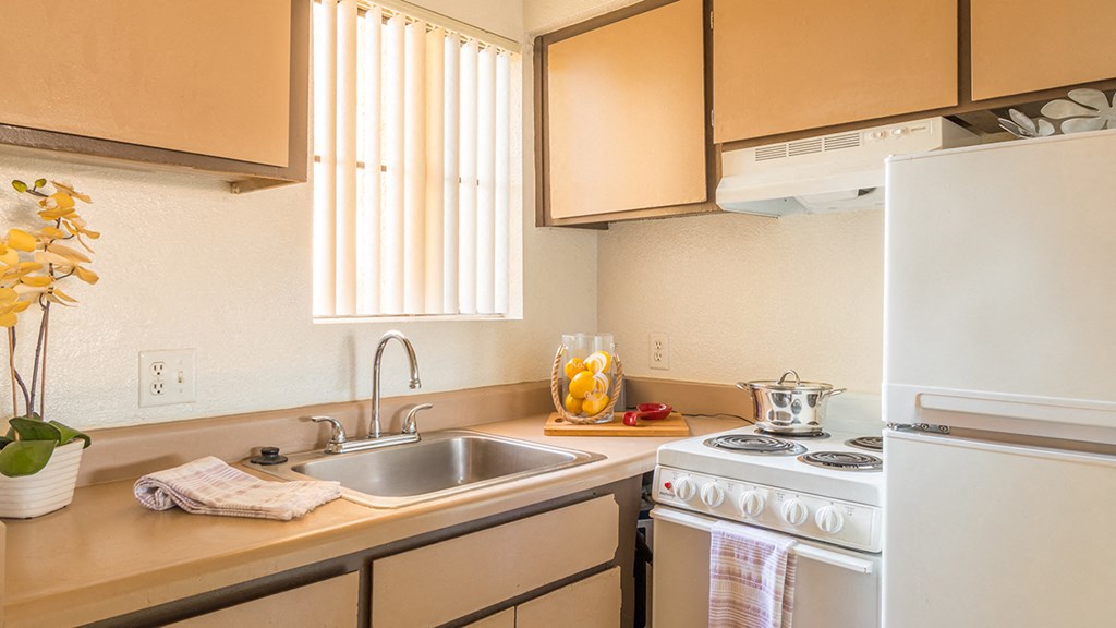 El Encanto spacious kitchen with plenty of cabinetry