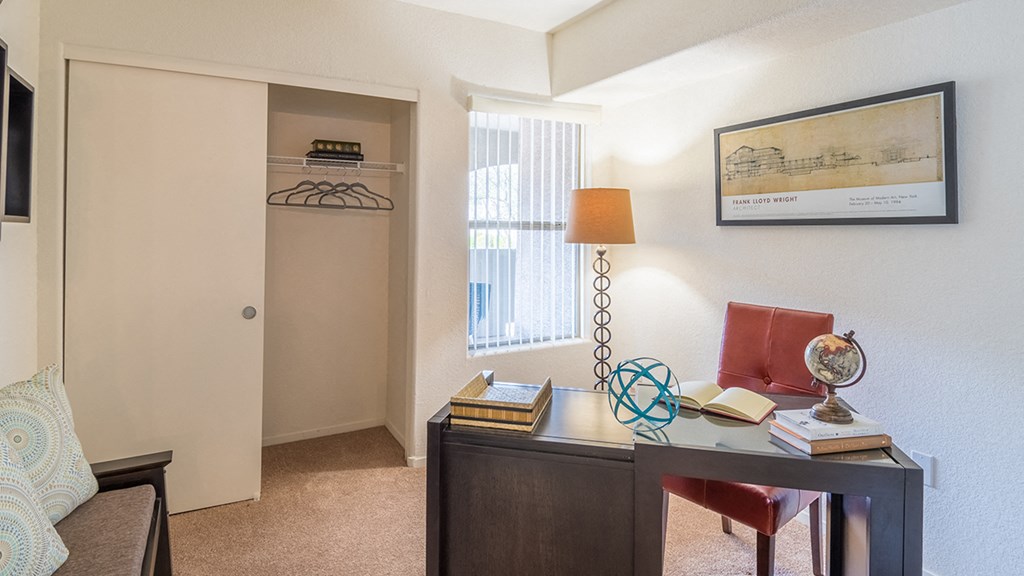 Desert Sands bedroom with plenty of storage.