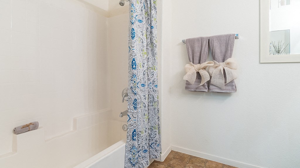 Desert Sands shower tub combo.