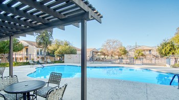 Somerpointe's pool with ramada next to it for entertainment. - Photo Gallery 4