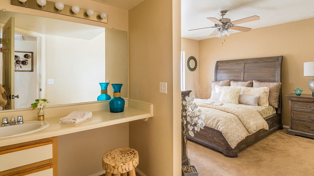 Arboretum Spacious Bedroom with Vanity Sink