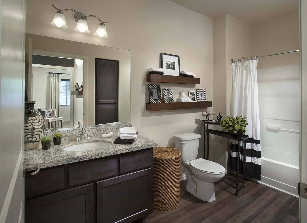 a bathroom with a toilet and a sink and a mirror