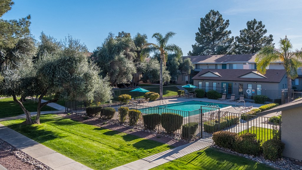 take a dip in the pool at villas at houston levee west apartments in cord