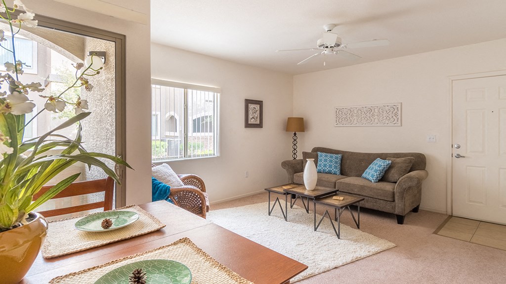 Desert Sands front entrance of apartment.