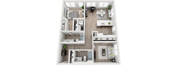 a 1 bedroom floor plan  the residences atmask