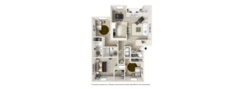 a floor plan of our studio apartments at university gardens