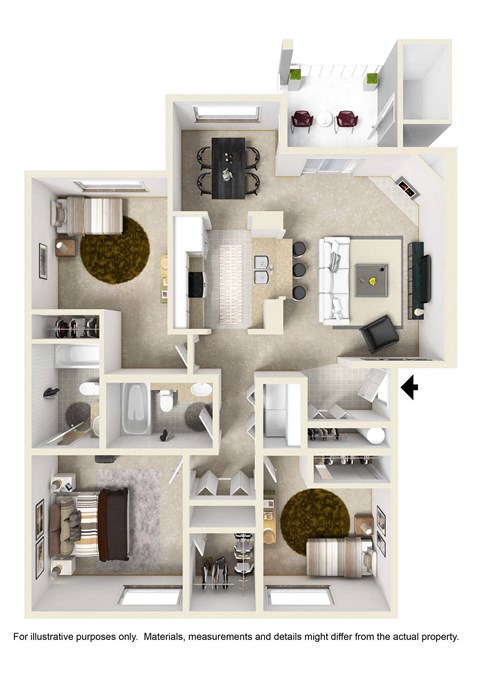 our apartments showcase a variety of floor plans